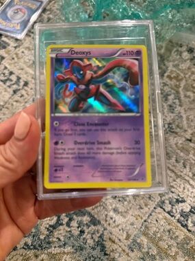 Deoxys Holographic Trading Card - Purple